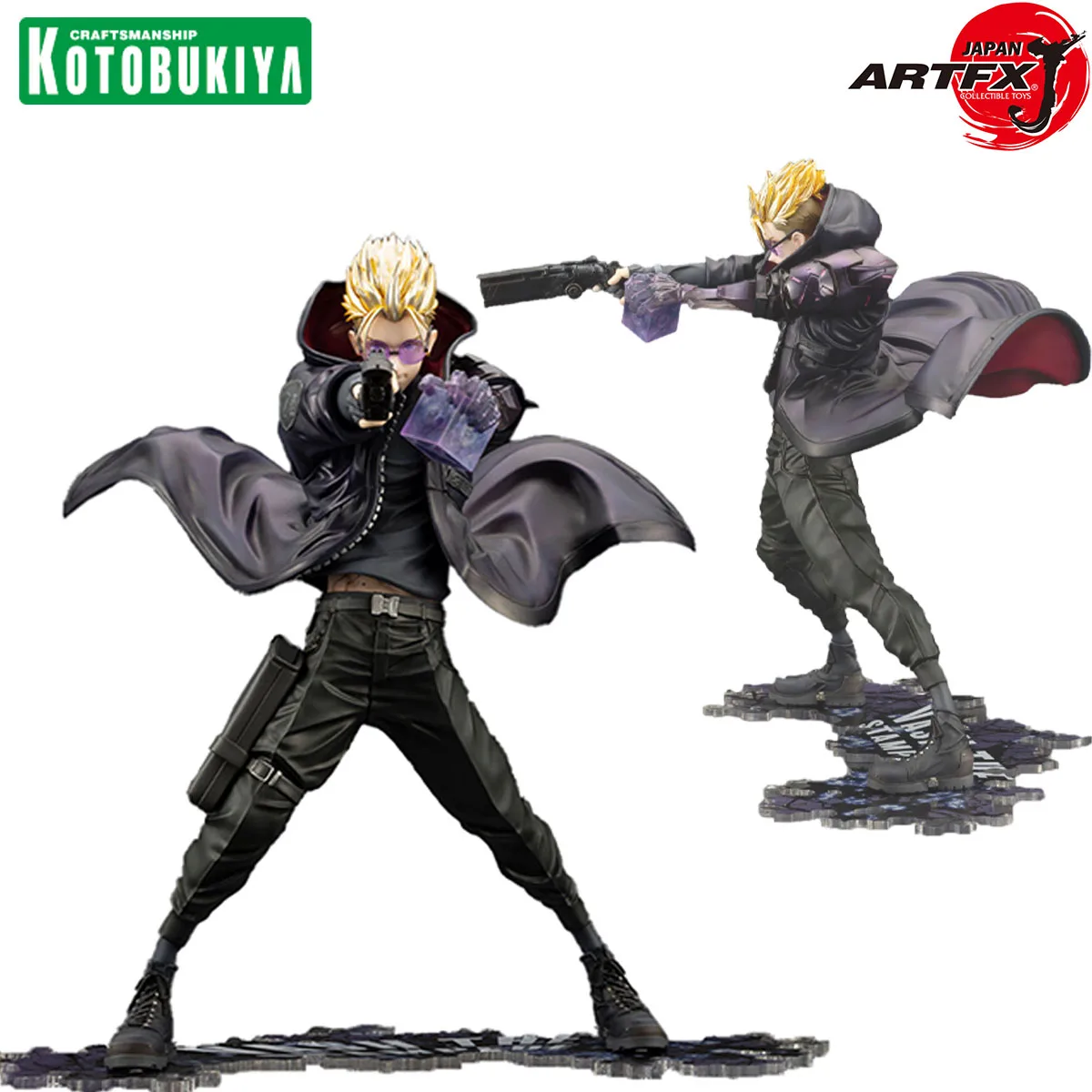 100% Original Kotobukiya ARTFX J Trigun Stampede Vash The Stampede -The Gunman in Black-, Trigun Stampede Ver. Model Toys