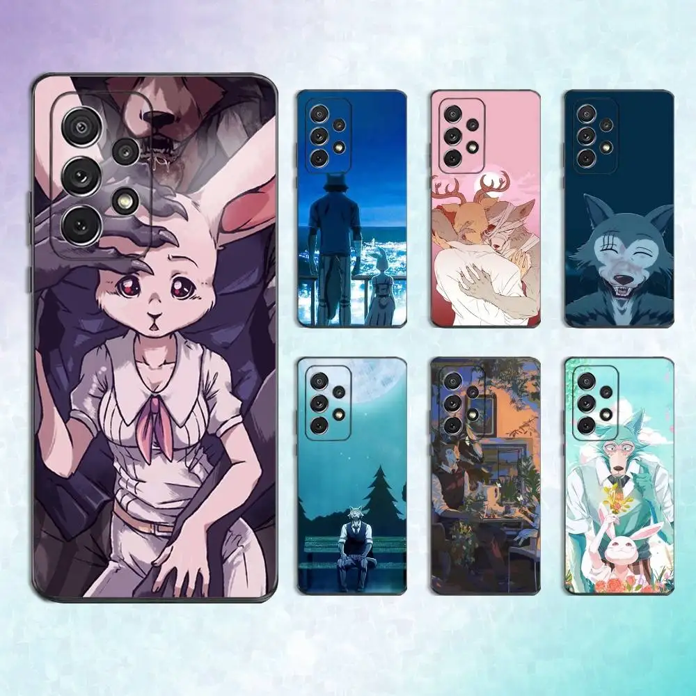 

Cute B-Beastars Anime Phone Case For Samsung S25,S24,S23,S22,S21,S20,S10,Ultra,Plus,Lite,FE,Soft Silicone Black Cover