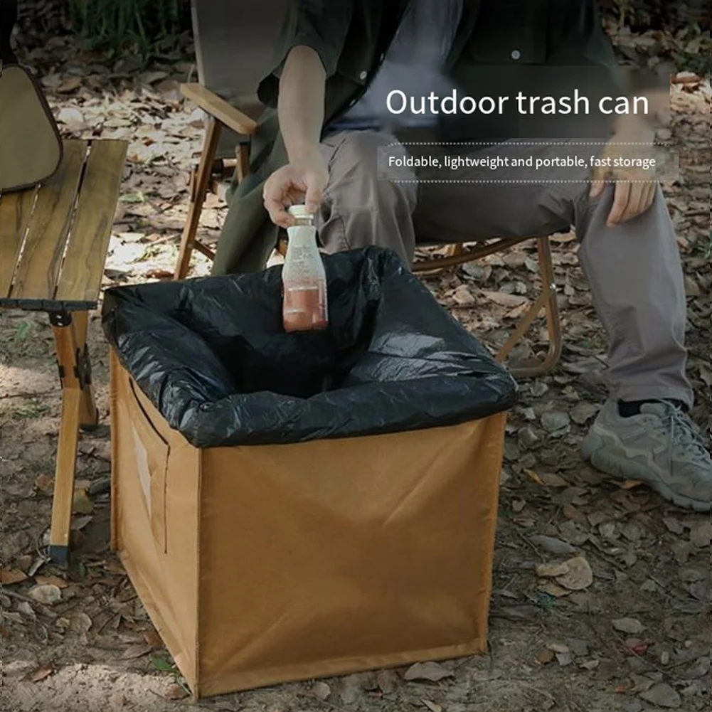 M10K Storage Box Folding Triangle Trash Can Camping Equipment Storage Box Picnic Portable Large Capacity Storage Box B