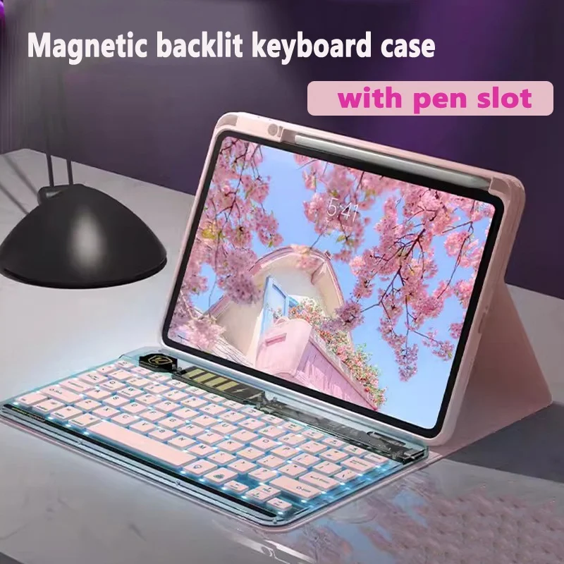 

Backlit Keyboard Case for Huawei Matepad Pro 2024 11 11.5 2023 Air 11.5inch 11 2023 2021 Pro 11 2022 Magnetic with Pencil Slot