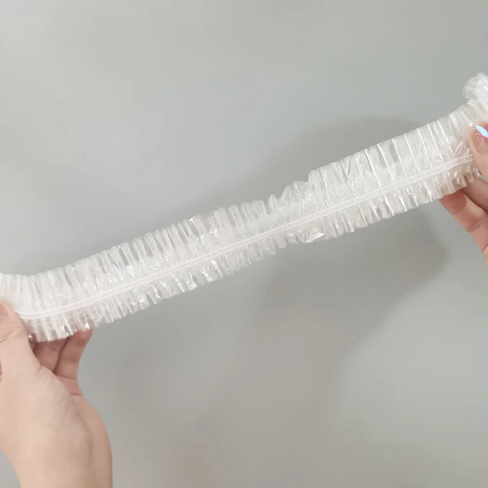 20Pcs Penutup Plastik Elastis Sekali Pakai untuk Makanan, Pembungkus Makanan Elastis untuk Mangkuk Dapur, Piring, Alat Penggorengan Udara, Pembungkus Roti, Pelindung dari Debu