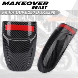 Motorcycle Forward Fender Extender Fit For DUKE390 DUKE 790 250 200 2013-2022 Carbon fiber texture ABS plastic