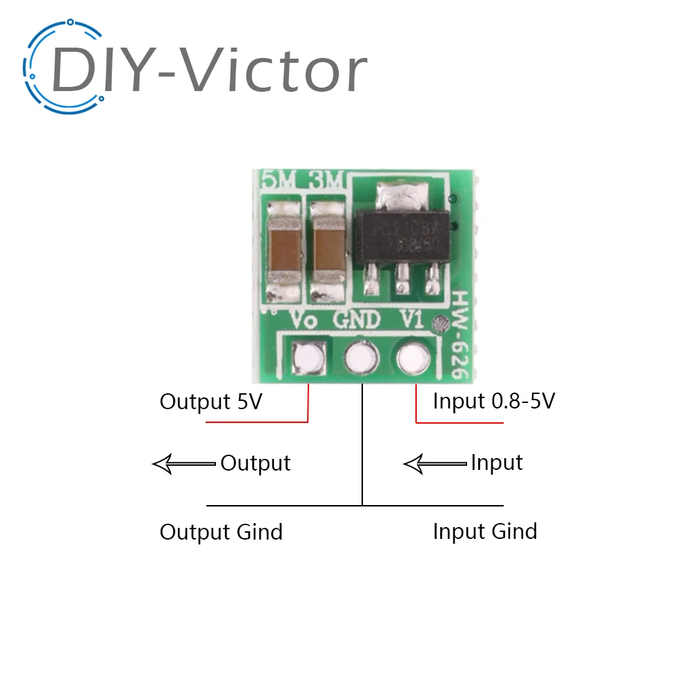 DC DC Converter Step Up Power Supply DC-DC Booster Buck Converter Board Step-Up 1.5V1.8V2.5V3V3.7V4.5V5V Voltage Regulator Power