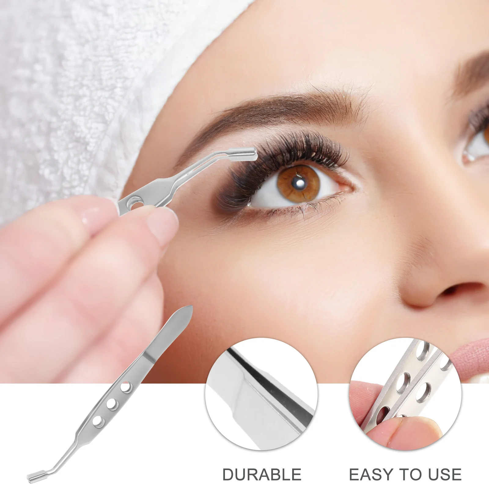 Outil de Massage des paupières, pince à glande Meibomian en acier inoxydable, bords lisses, utilisation d'une large plage d'applications, compresseur de paupières