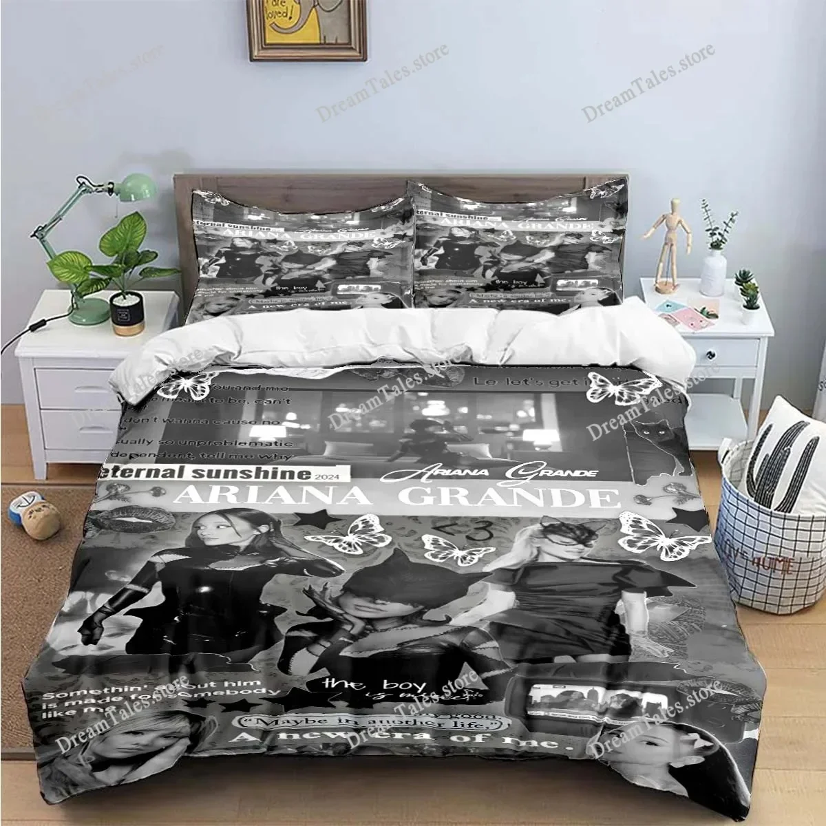 

Fashion Pop Singer A-Ariana G-Grande Print Bedding Sets Bed Supplies Set Duvet Cover Bed Comforter Set Bedding Set Luxury Gift96