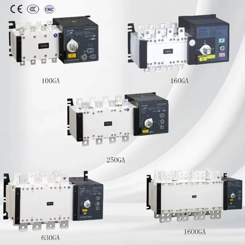 

YUYE Automatic Transfer Switch 800A 1000A 400V 3 Pole Motorized Auto Changeover Switch ATS
