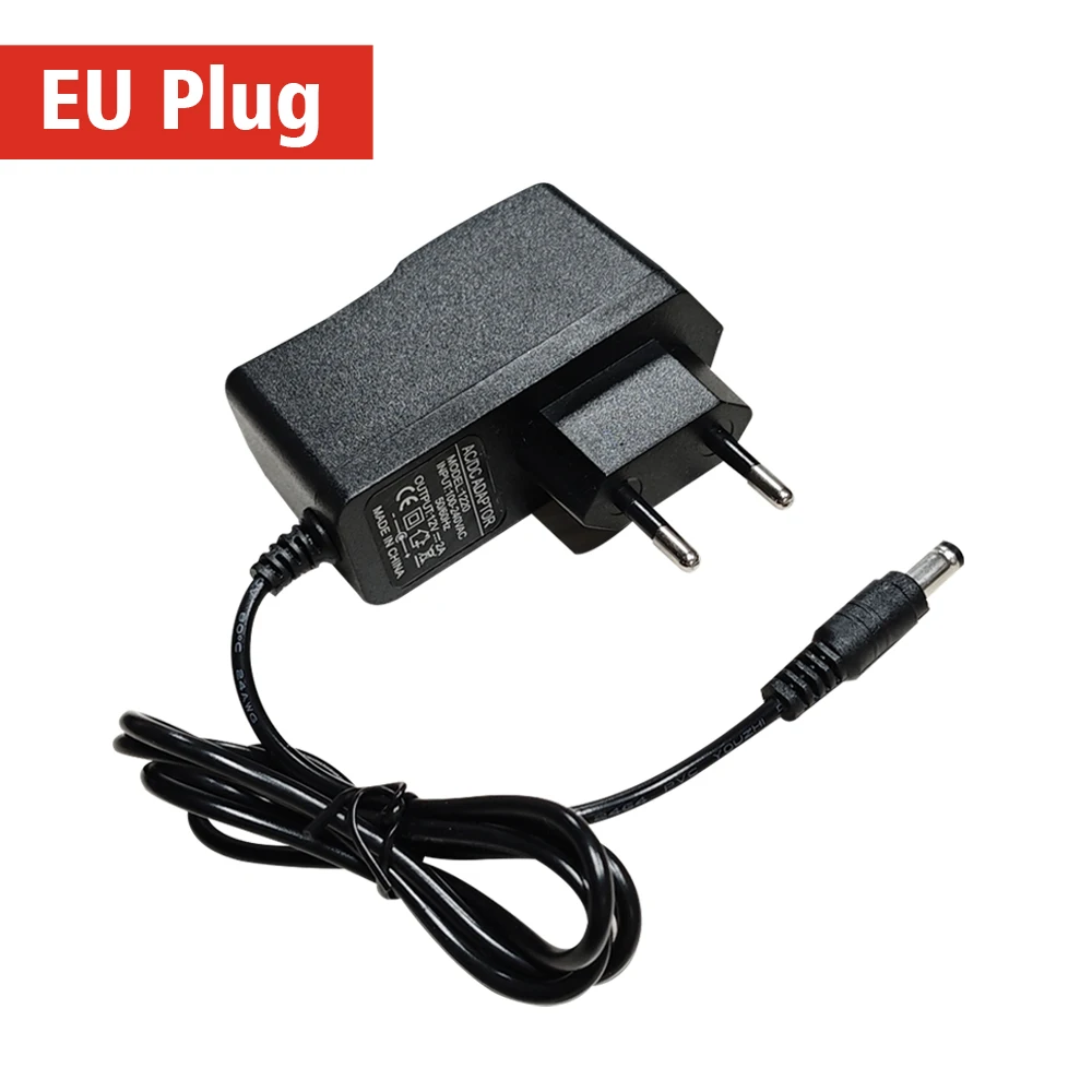 Qualified AC 110-240V To DC 12V 2A CCTV Power Supply Adapter,EU/US/UK/AU Plug ABS Plastic