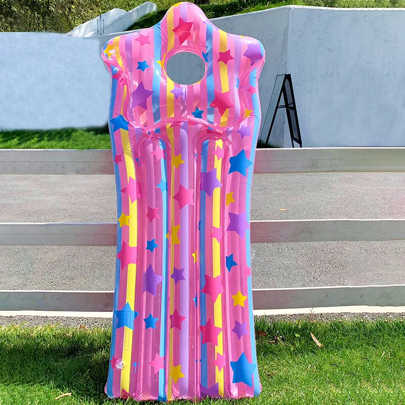 Ins الساخن نجوم حمام سباحة للأطفال تعويم السرير مرتبة هوائية لشاطئ طوافة بلاستيكية للسباحة المياه أرجوحة كرسي قابل للنفخ كرسي حمام سباحة ألعا...