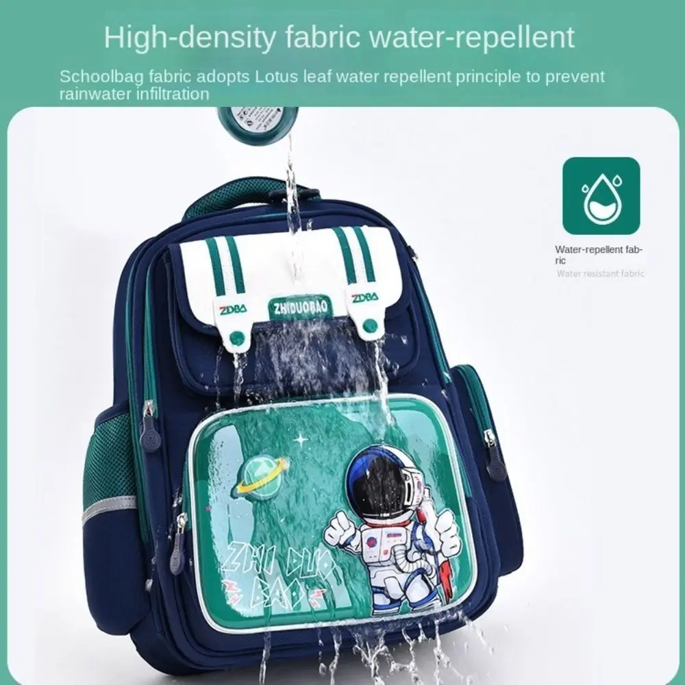 Bolsa Escolar con estampado de astronauta, bolso de hombro portátil de protección Espinal, gran capacidad, diseño reflectante, suministros para estudiantes