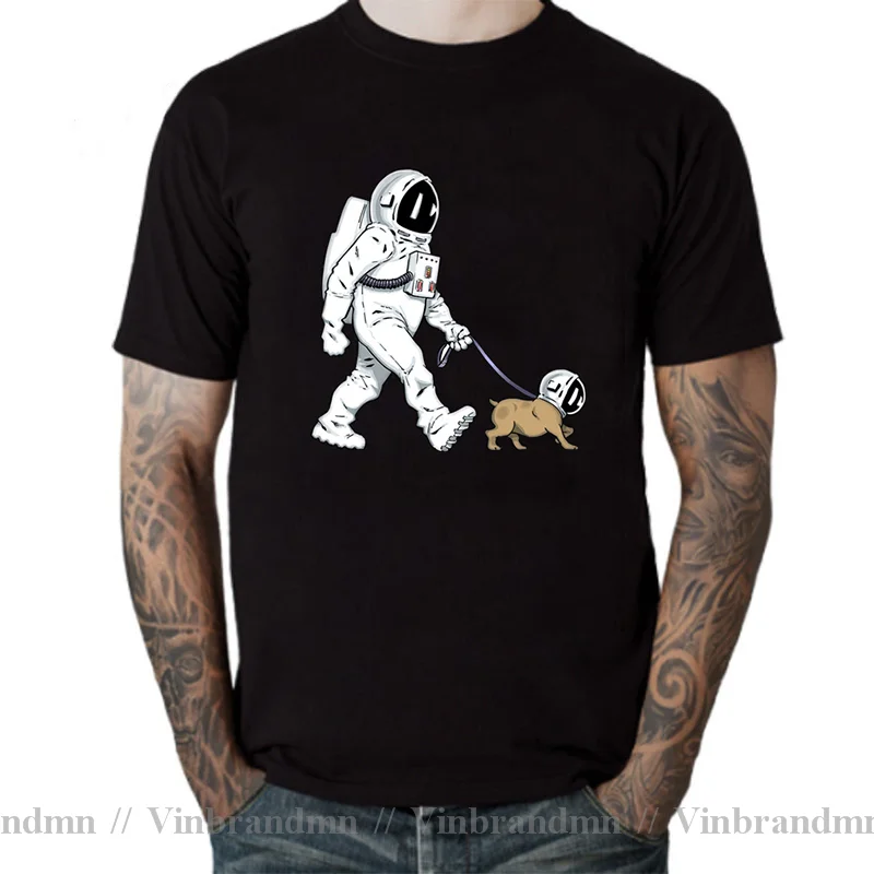 Lunar Cleaner T shirt men Funny Digging The Moon The Walking Astronaut Print T Shirts Casual tshirt male Space Dunking T-shirt