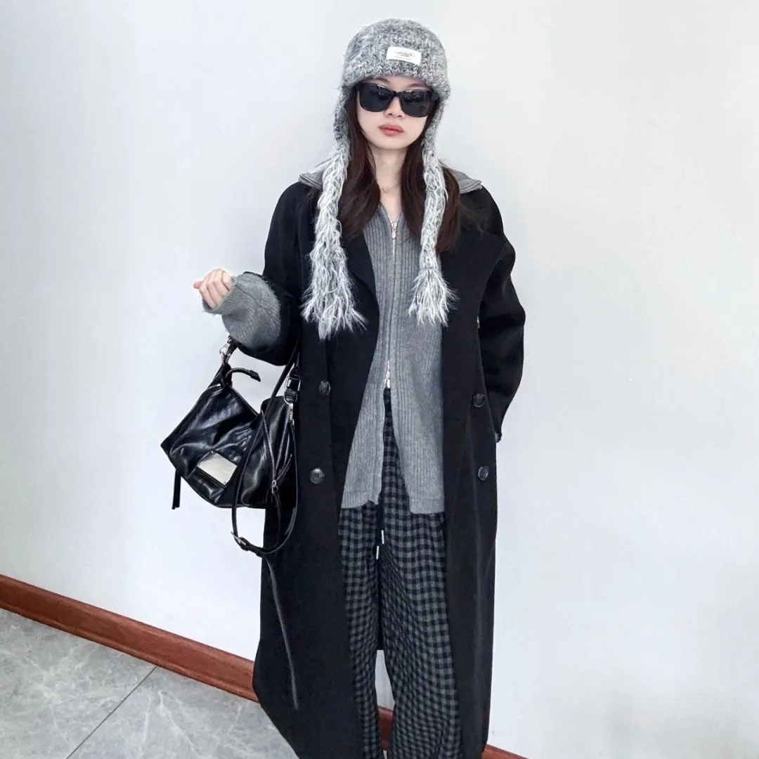 Black Samurai Motorcycle Boston Large Capacity Single Shoulder Crossbody Women's Bag Underarm Handbag Korean Style Youth Bag