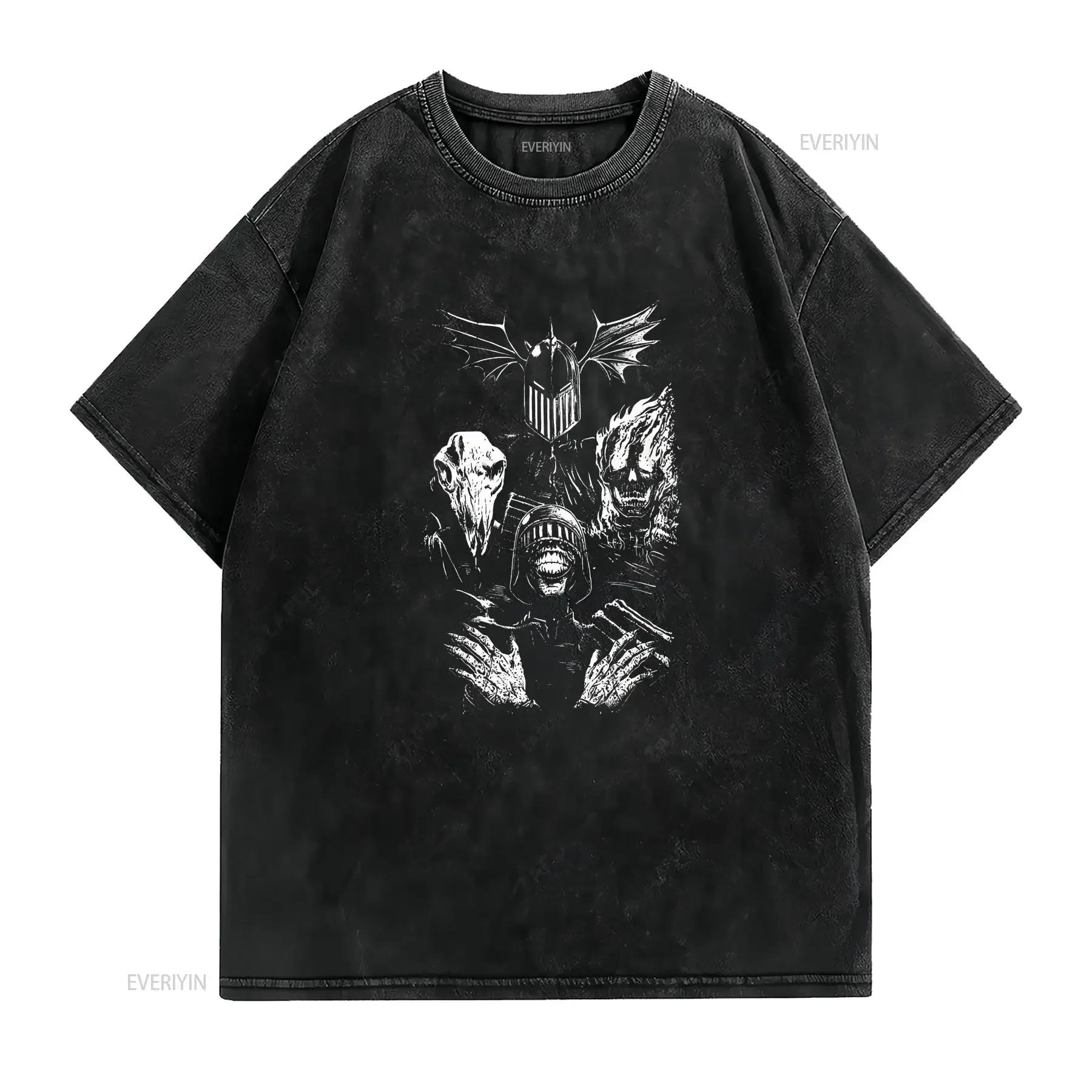 NWT Judge Death Black T Shirt Size S 5XL vintage Washed Soft fashion Slightly Unisex graphic Casual homme Comfortable Stylish