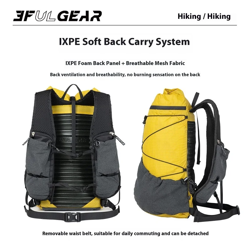 3F UL GEAR Koala Outdoor Backpack 480g Ultralight Hiking Backpack
