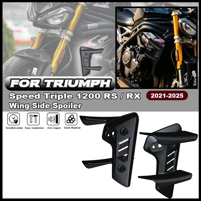 

For Triumph Speed Triple 1200 RS / RX GP Wing Motorcycle Spoiler Side Fairing 1200RS 2021-2025 Aerodynamic Winglet Fixed Wing