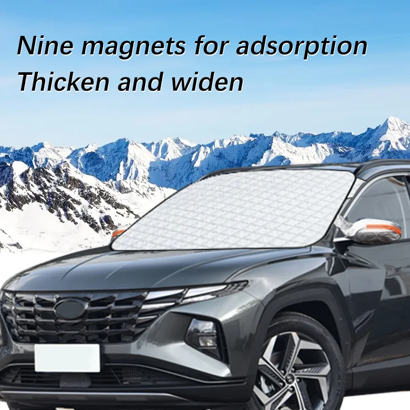 Auto Exterior Accessories For Hyundai Tucson Winter Car Snow Shield Shade Front Windshield  Waterproof Ice-Frost Sunshade Cover