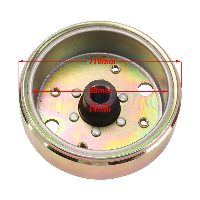 Magneto Rotor Flywheel for GY6 49cc 50cc 139QMB 139QMA Scooter Moped ATV Go-Kart Engine (8 poles)