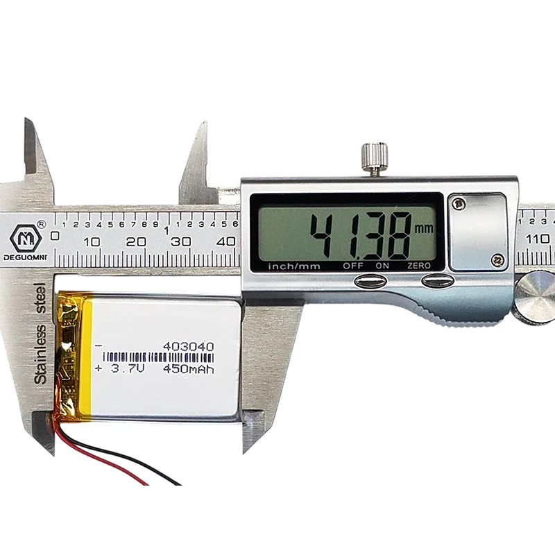 2026 New 403040 3.7V 450mAh Rechargeable Lithium Polymer Battery for Small Digital Products 602540 702530 702540 802540  603040