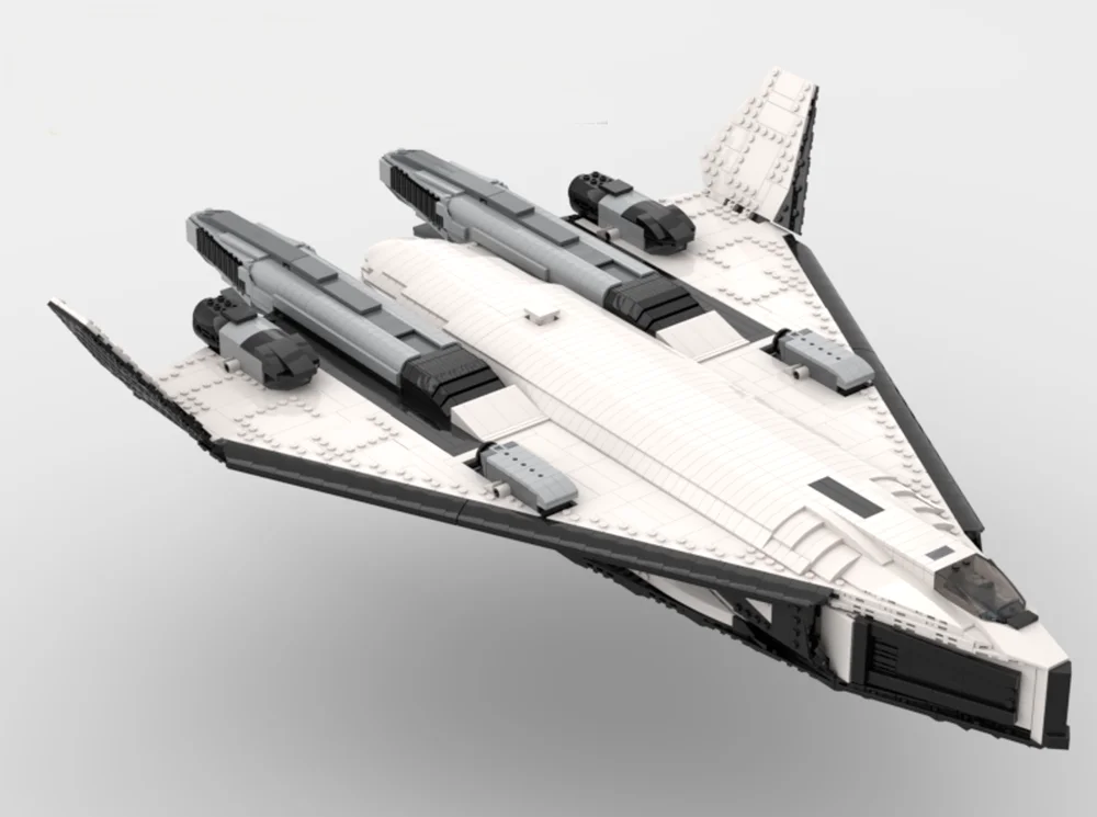 4751PCS MOC Sci‑fi Large High‑speed Interstellar Shuttle Aerospace Spacecraft Aircraft Model Building Blocks DIY Assembly Gifts