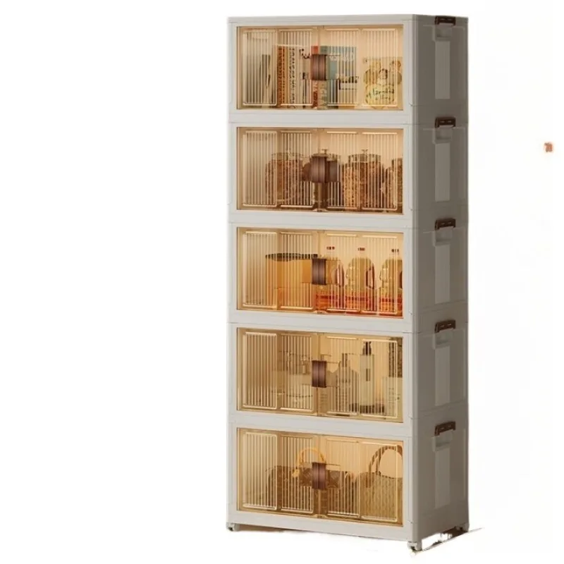 

Foldable household kitchen cabinet