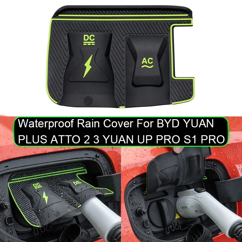 

New Energy For BYD YUAN PLUS ATTO 2 3 YUAN UP S1 PRO Car Charging Port Waterproof Protector Cover Auto Gun Rain Charge Cover