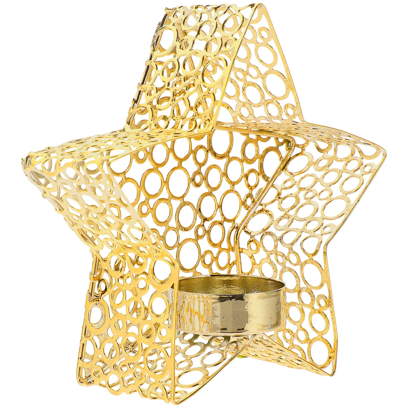 

Star Shape Iron Holder, Metal Tabletop Decor For Home Wedding Centerpiece, Tea Light Holder, Desktop Candlestick