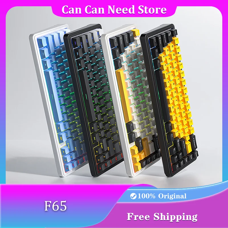 

AULA F65 Mechanical Keyboard Wireless Tri-mode Gasket Hot Swap RGB Customized Gaming Keyboard PC Laptop Office Accessories Gift