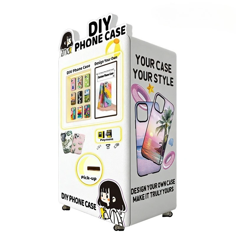 Mobile phone case uv printing vending machine DIY personalized machine commercial entrepreneurship vending machine scan code