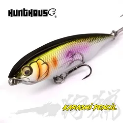 Hunthouse-señuelo de pesca de lápiz Karashi, 59/5g, 80mm/11g, Swimbait de hundimiento lento, cebo Hrad, aparejos Crankbait de agua dulce