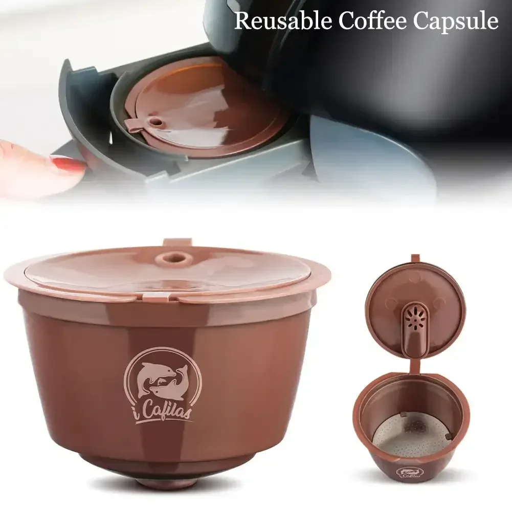 5.4*3.5CM Food Grade PP Reusable Coffee Capsule Pods For Dolce Gusto Refillable Filters Crema Espresso Capsules Cup Kitchen Tool