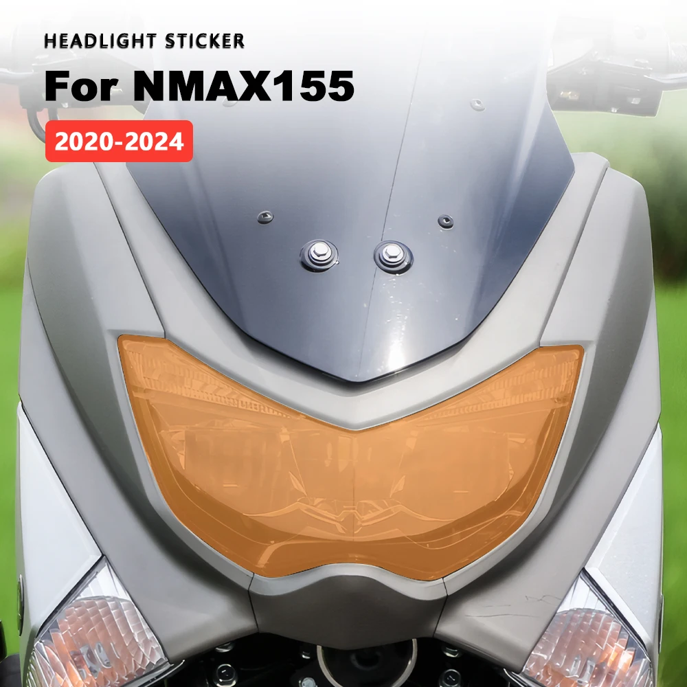 Motorcycle Headlight Stickers Colorful For Yamaha NMAX 155 Nmax155 2020-2024 Accessories Motorbike Transparent Headlamp Decals
