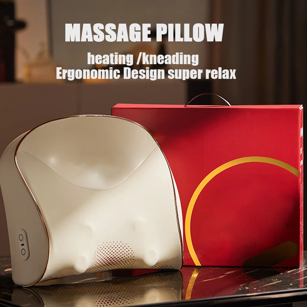 

Neck Massager Pillow Infrared Heating Shiatsu Kneading Massager Orthopedic Sleeping Pillows Support