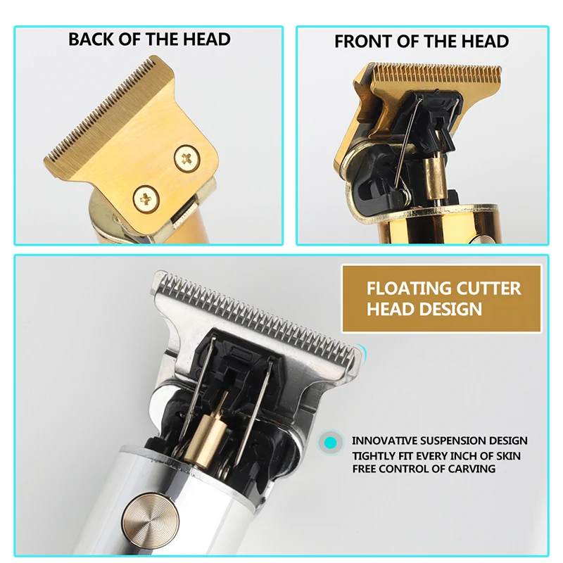 Profissional 2022 t9 0mm máquina de cortar cabelo elétrica barbeador aparador barba usb recarregável para homens máquina corte cabelo barbearia