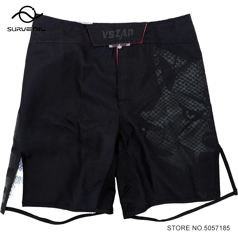 MMA Fight Shorts for Men Quick Dry Split Leg Design Vszap Grappling Board Shorts Quick Dry BJJ MMA No-Gi Boxing Grappling Shorts