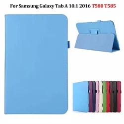 Tablet Coque For Samsung Galaxy Tab A 10.1 2016 Case SM-T580 T585 Flip Cover Stand Shell For Samsung Galaxy Tab A6 Case Funda