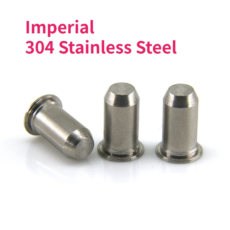 Rivetti in acciaio inossidabile Imperial Tps 304 che posano perni cilindrici con perno di guida con anello elastico