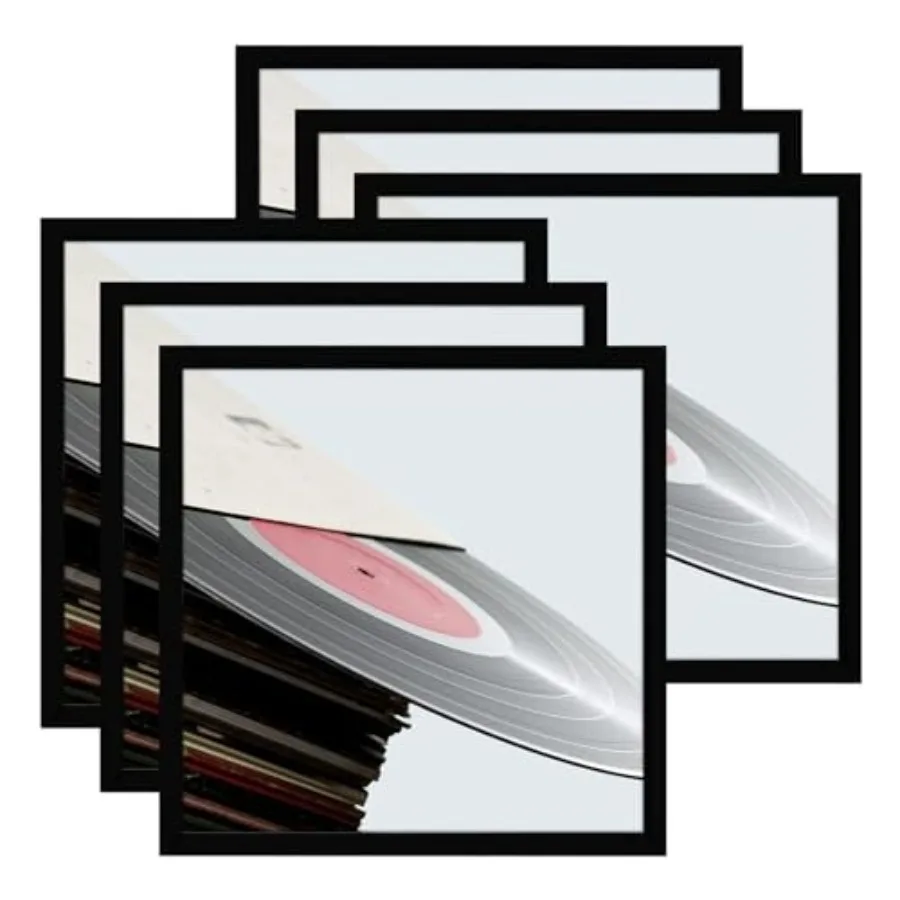 

Матовая рамка для виниловых пластинок и обложек, подходит для LP 12x12, прочная, легкая, для настенного хранения и демонстрации в доме и музыкальной студии