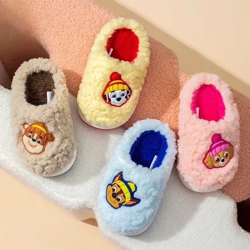PAW PATROL  Kids Baby Winter Warm Cotton Slippers Indoor Home Non Slip Cartoon Cute Design for boys and girls