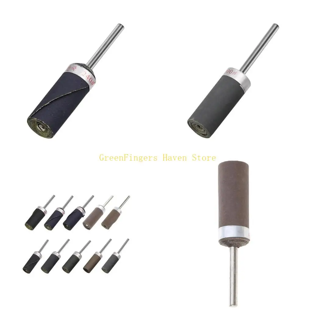 

F68D Портативный стержень наждачной бумаги от 180 до # с хвостовиком 3 мм для вращающегося инструмента