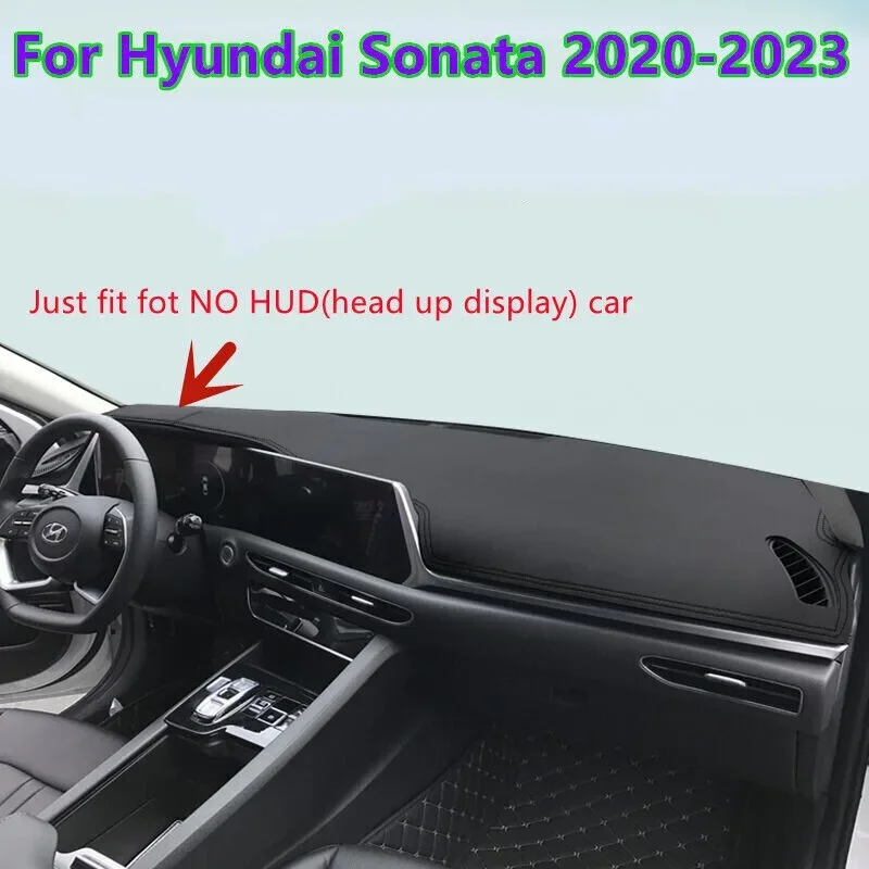 

For Hyundai Sonata DN8 2020 2021 2022 2023 Dashboard Dash Mat Cover PU Leather Pad Carpet Sunshade Anti-UV Car Auto Accessories