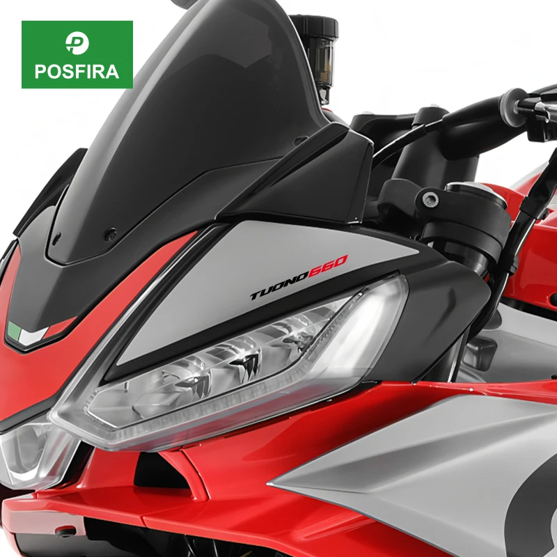 

Наклейки-декали POSFIRA для фар мотоциклов Aprilia Tuono 660 Tuono660 2021-2025: Декоративные аксессуары