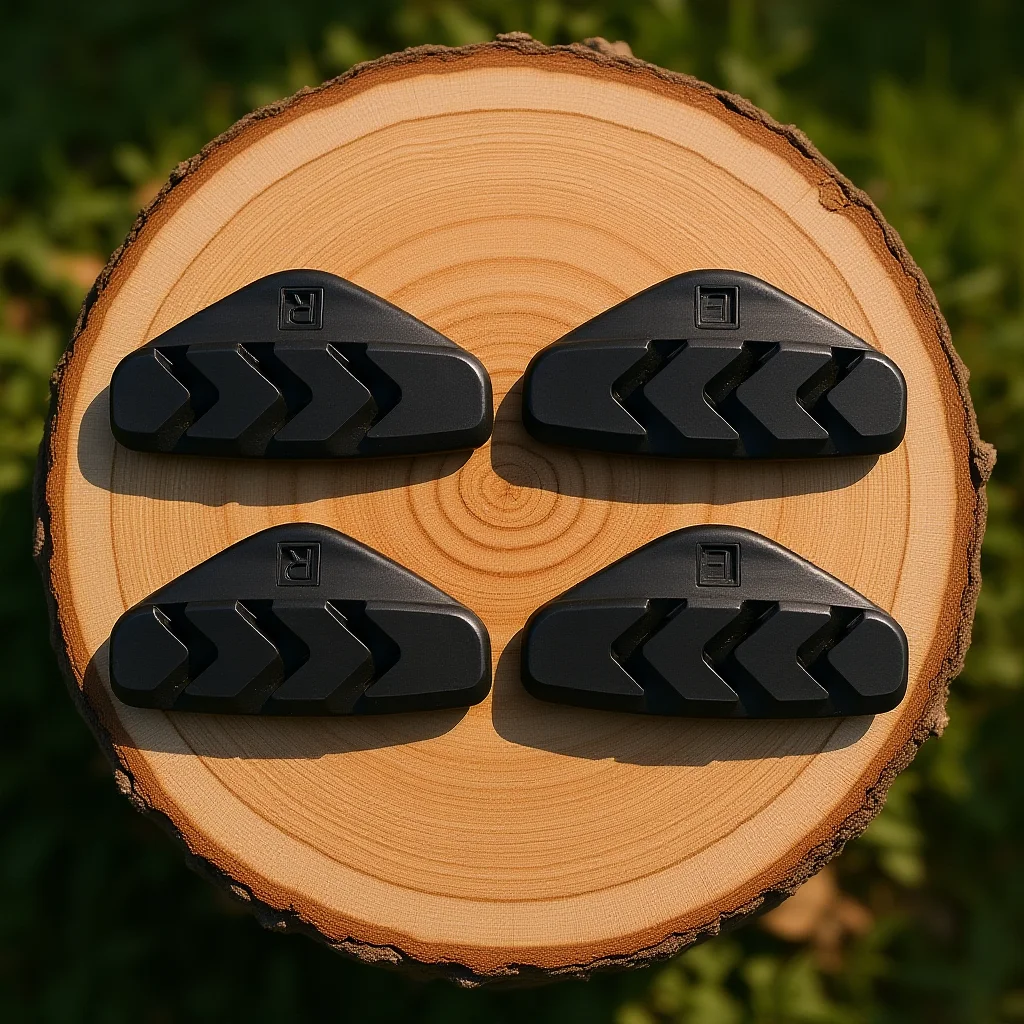 

2Pairs Road Bike Brake Pads C-Brake Rubber Wear-Resistant V-Shaped Groove Enhanced Braking Reduced Squeal Brake Pads