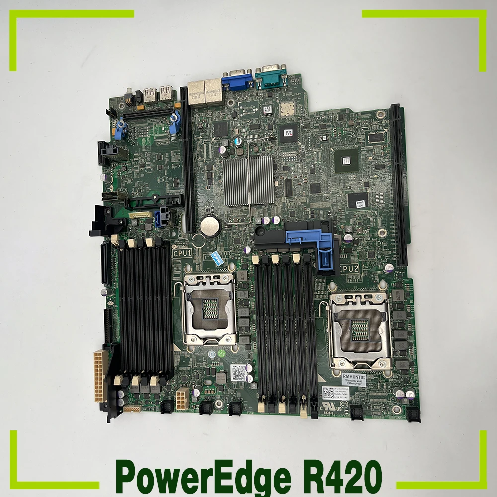 มาเธอร์บอร์ด1U Sever สำหรับ Dell PowerEdge R420 K7WRR 072XWF 0VD50G 0CN7CM CN7CM VD50G