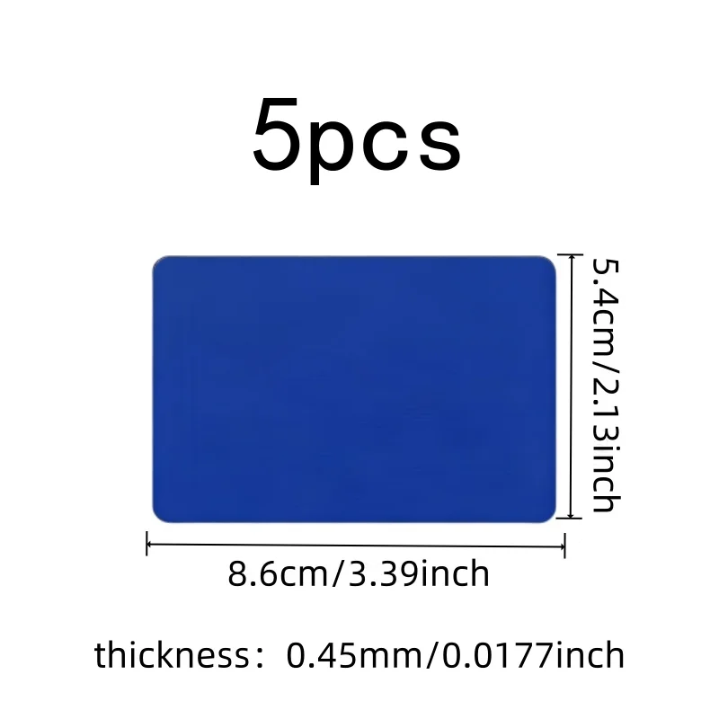 5 pcs 0.45mm Anodized Aluminum Tags, Gift Name Cards, Perfect for Laser Marking, Aluminum Smooth Surface