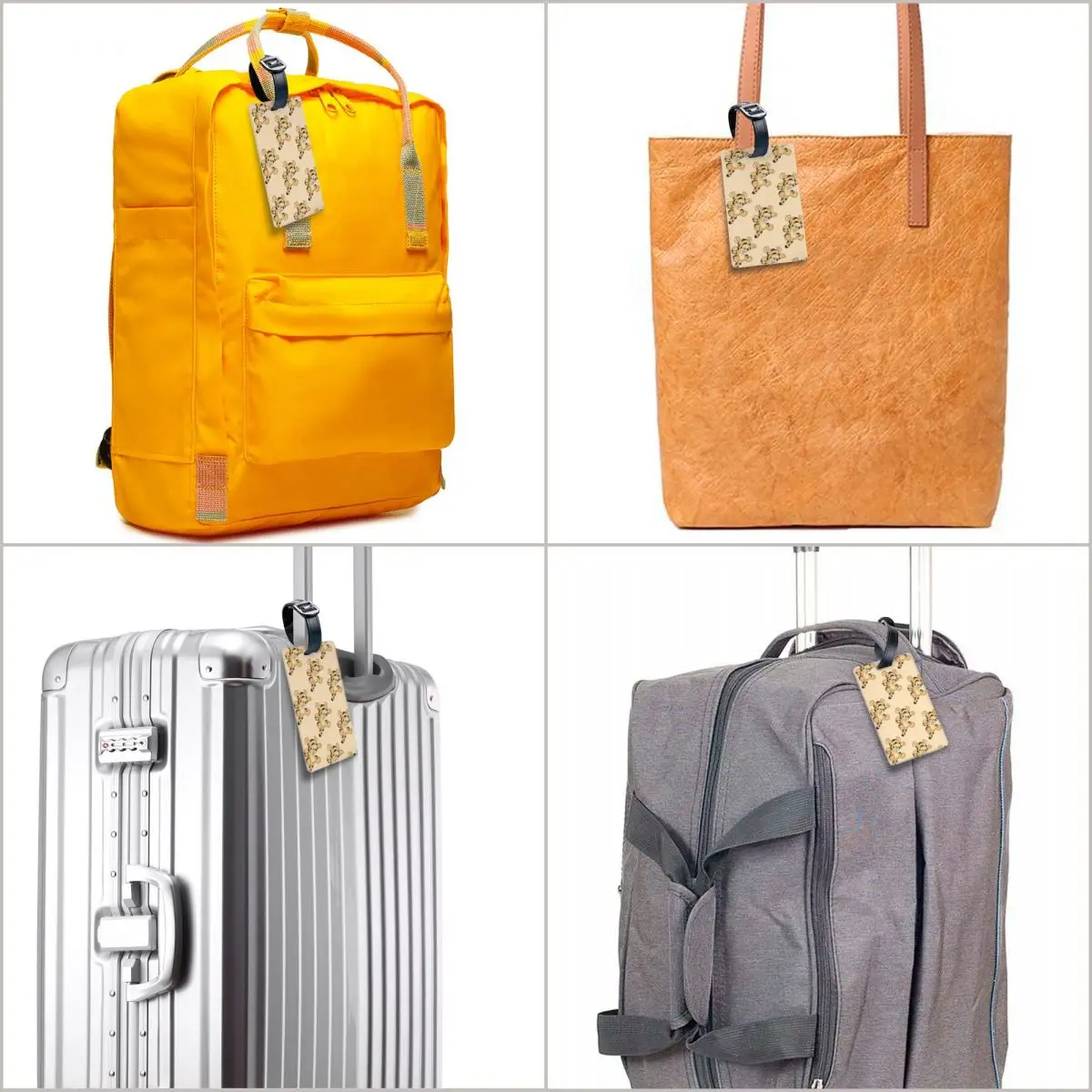 Personalizzato My Friends Tigger Pooh Anime Etichetta per bagagli Protezione della privacy Etichette per bagagli Etichette per borse da viaggio Valigia