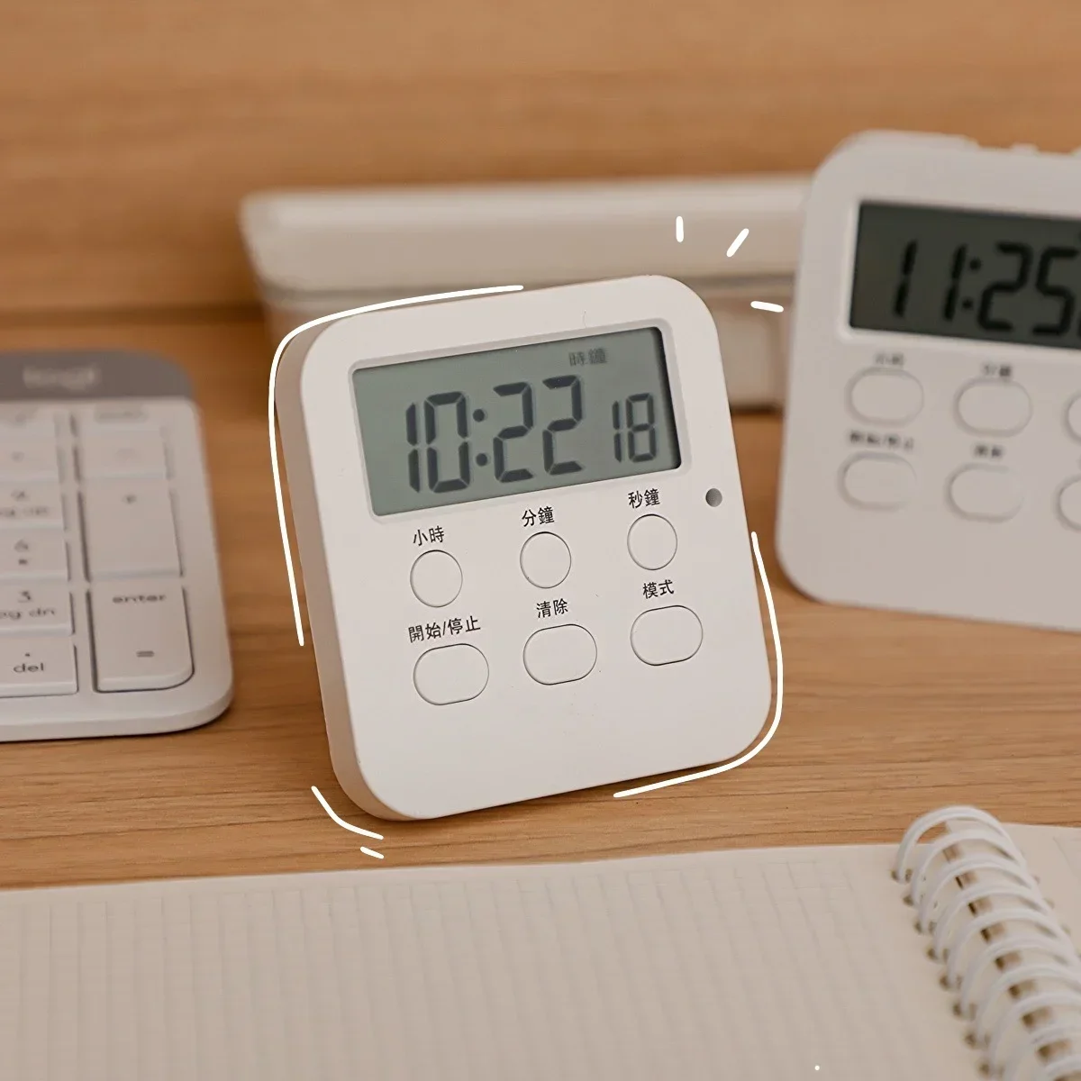 

Remind Students To Learn To Do Questions, Self-discipline, Time Management, Kitchen Electronic Multi-function Alarm Clock