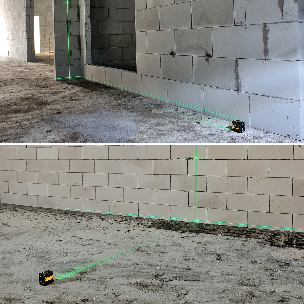 Rongpro 2 Lines Laser Level green line Self Leveling 360 Horizontal And Vertical Super Powerful Mini portable Green Beam Laser