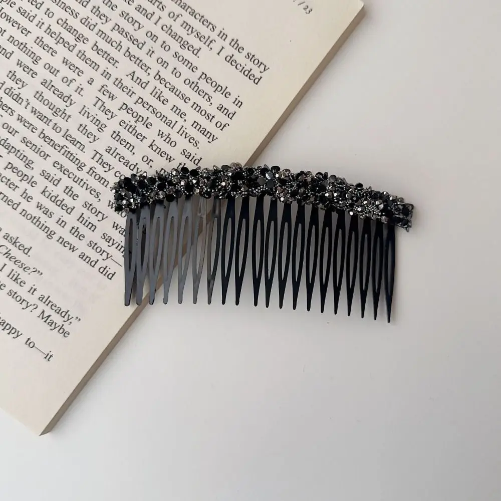 

Fashion Korean Rhinestone Comb Hair Clip Invisible Shiny Hair Styling Accessory Hairband Teeth Girls