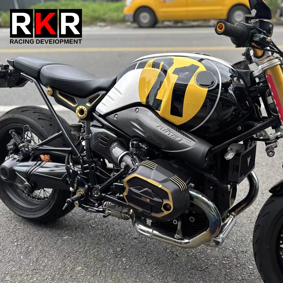 For BMW R NINE T RNINET Scrambler Pure Racer Urban Right Side Carbon Fiber Air Inlet Trim Accessories Fairing Heat Shield Cover