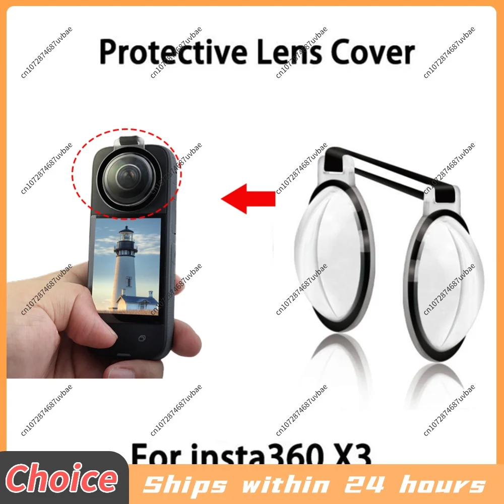 Sticky Lens Guard Screen Buckle Design Action Camera Lens Cover Good Transparency Hardness Screen Protector for Insta 360 X3