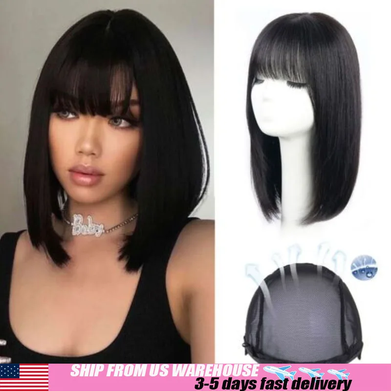 parrucca-bob-parrucche-diritte-per-capelli-umani-parrucca-per-macchina-a-densita-200-parrucca-nera-1b-parrucche-corte-per-capelli-umani-annodate-candeggiate-per-le-donne